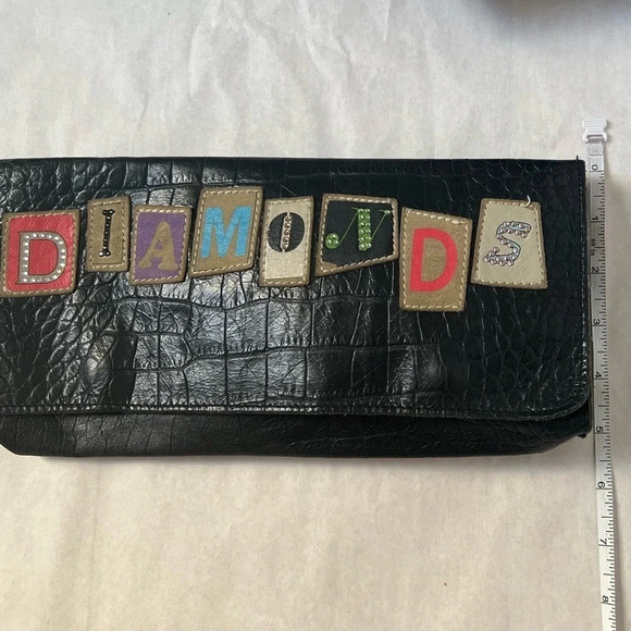 Rare Barbara Rihl Women Black Crocodile Leather Clutch One Size - Picture 3 of 8